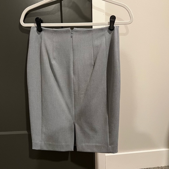 Express Steel Blue Pencil Skirt Size 2 - Picture 2 of 3